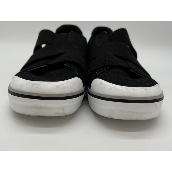 Keen Shoes Women's Sz 9 Black Elsa III Gore Pull On Cross Strap Canvas Sneakers - Picture 5 of 10